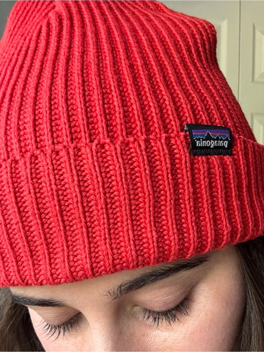 Patagonia Ribbed Beanie - Bright Red